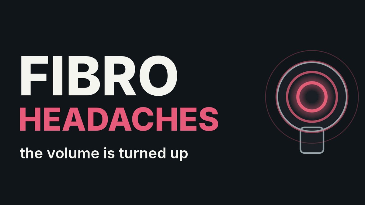Fibro headaches: the volume is turned up. A glowing dial illustrating amplified pain signals.